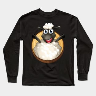 Vintage Sheep TV Series Cartoon The Shaun Long Sleeve T-Shirt